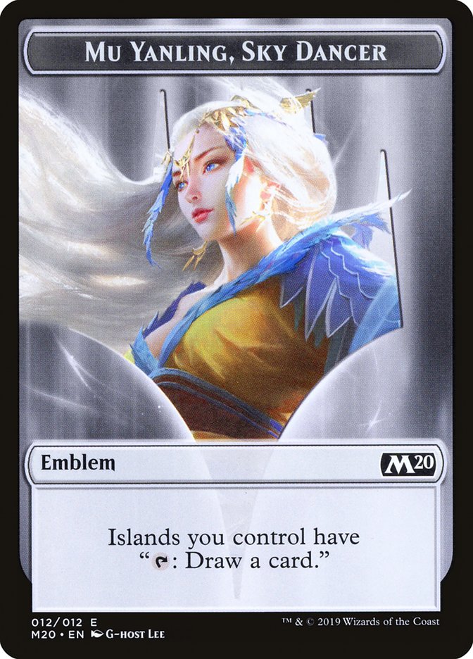 Mu Yanling, Sky Dancer Emblem [Core Set 2020 Tokens] | Rock City Comics