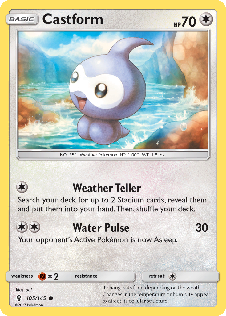 Castform (105/145) [Sun & Moon: Guardians Rising] | Rock City Comics