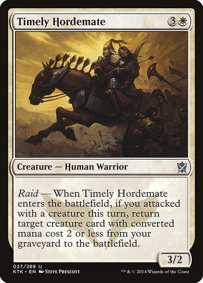 Timely Hordemate [Khans of Tarkir] | Rock City Comics