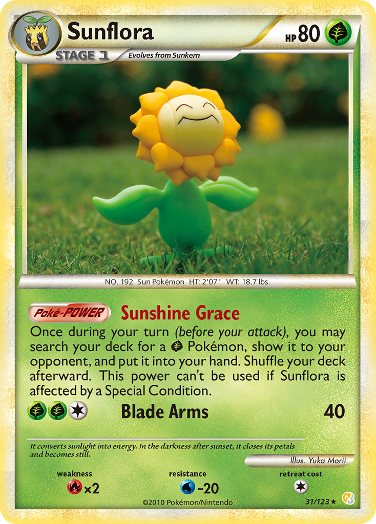 Sunflora (31/123) [HeartGold & SoulSilver: Base Set] | Rock City Comics