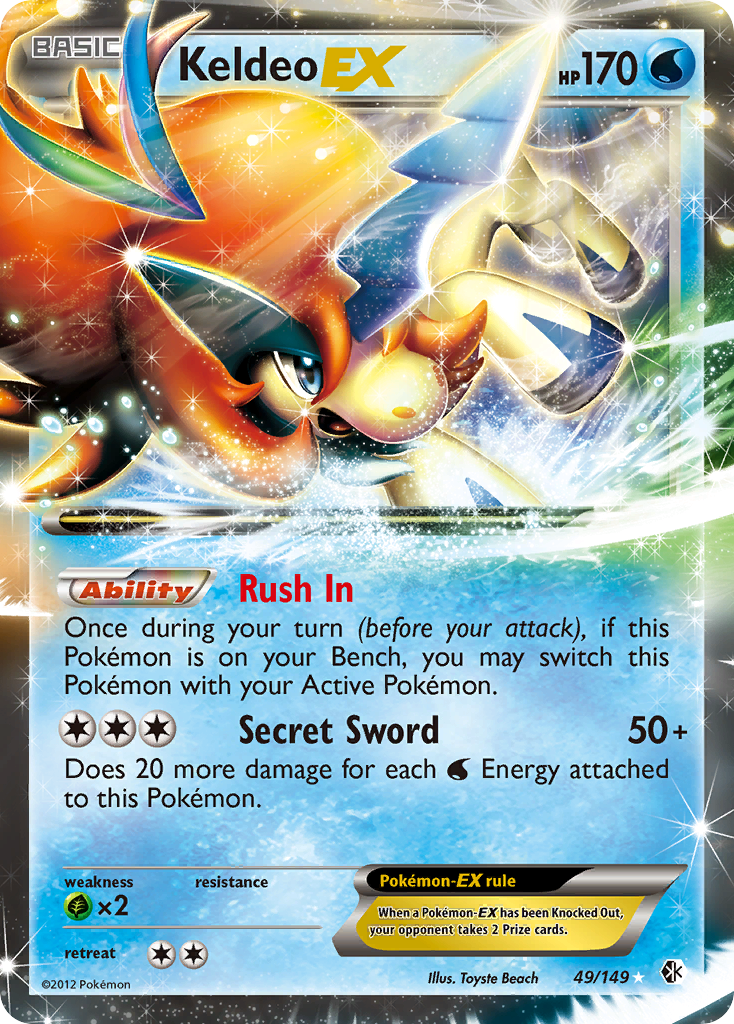 Keldeo EX (49/149) [Black & White: Boundaries Crossed] | Rock City Comics