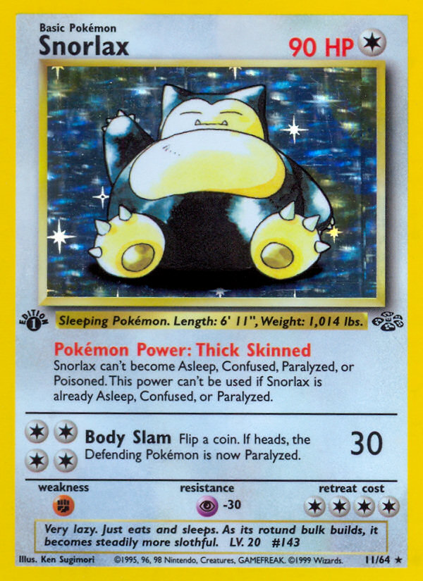 Snorlax (11/64) [Jungle 1st Edition] | Rock City Comics