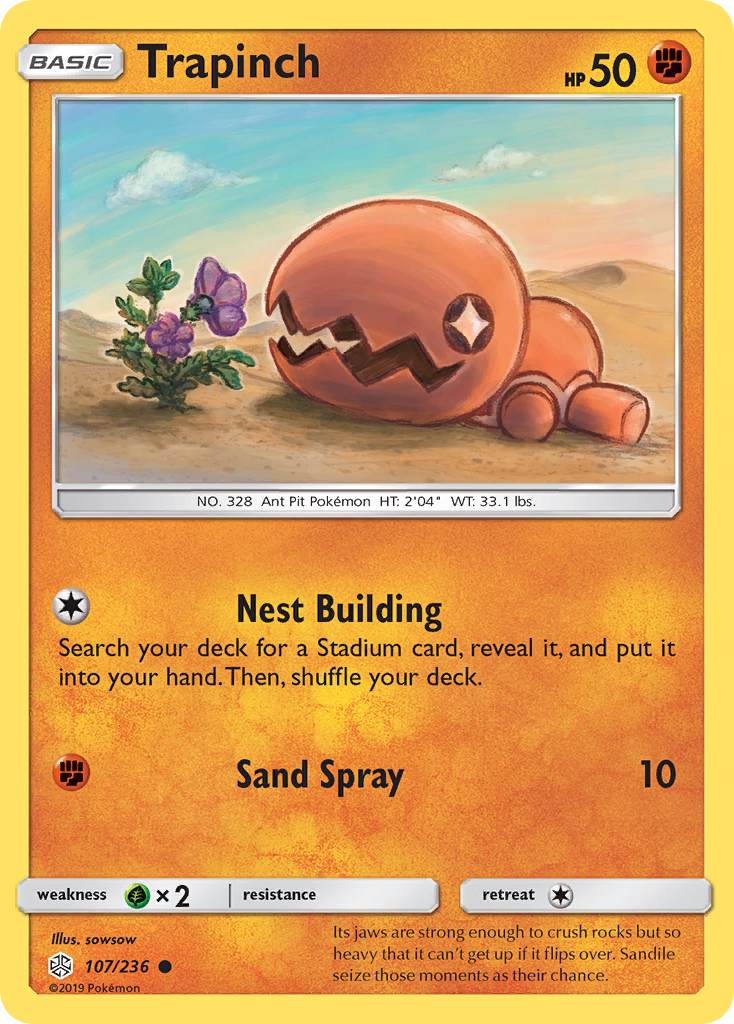 Trapinch (107/236) [Sun & Moon: Cosmic Eclipse] | Rock City Comics