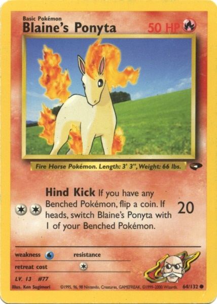 Blaine's Ponyta (64/132) [Gym Challenge Unlimited] | Rock City Comics