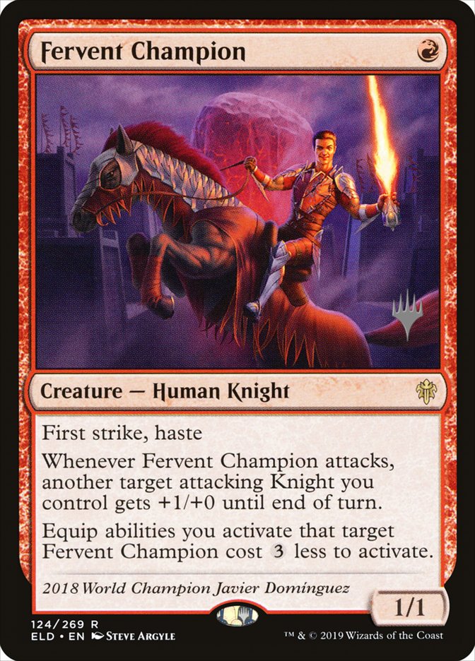 Fervent Champion (Promo Pack) [Throne of Eldraine Promos] | Rock City Comics