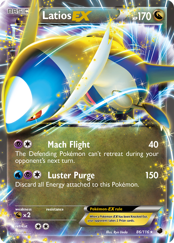 Latios EX (86/116) [Black & White: Plasma Freeze] | Rock City Comics