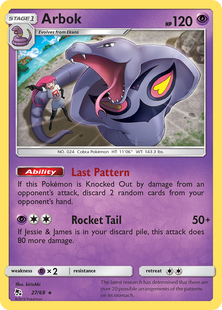 Arbok (27/68) [Sun & Moon: Hidden Fates] | Rock City Comics