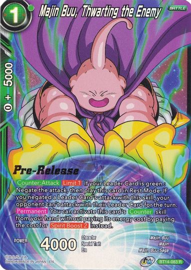 Majin Buu, Thwarting the Enemy (BT14-083) [Cross Spirits Prerelease Promos] | Rock City Comics