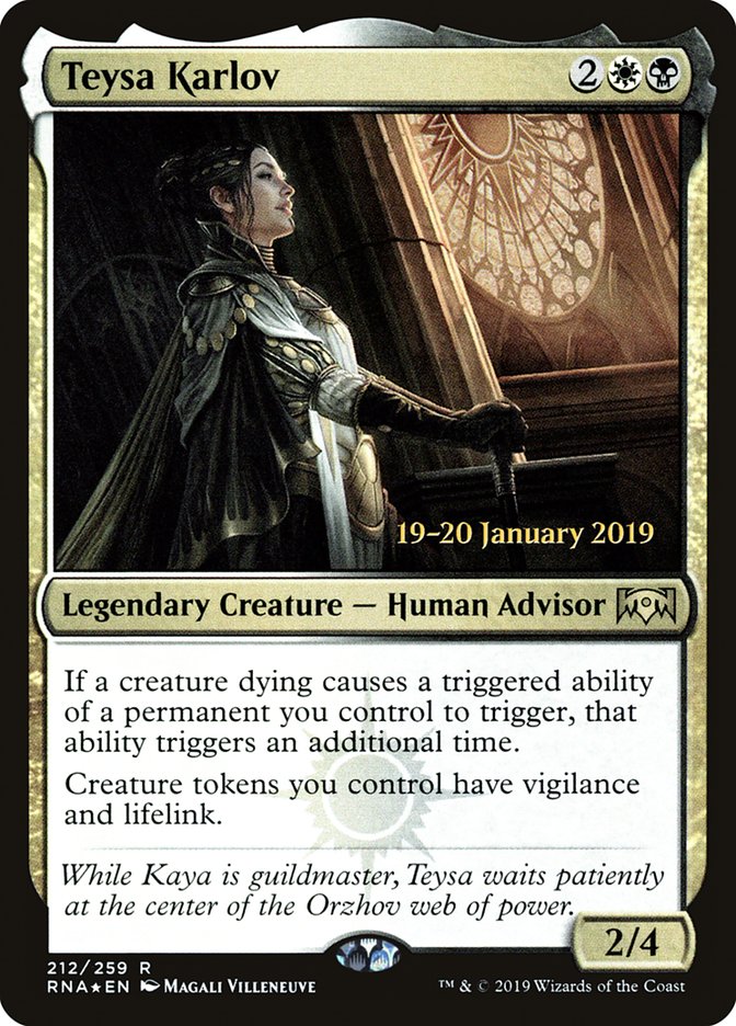 Teysa Karlov [Ravnica Allegiance Prerelease Promos] | Rock City Comics