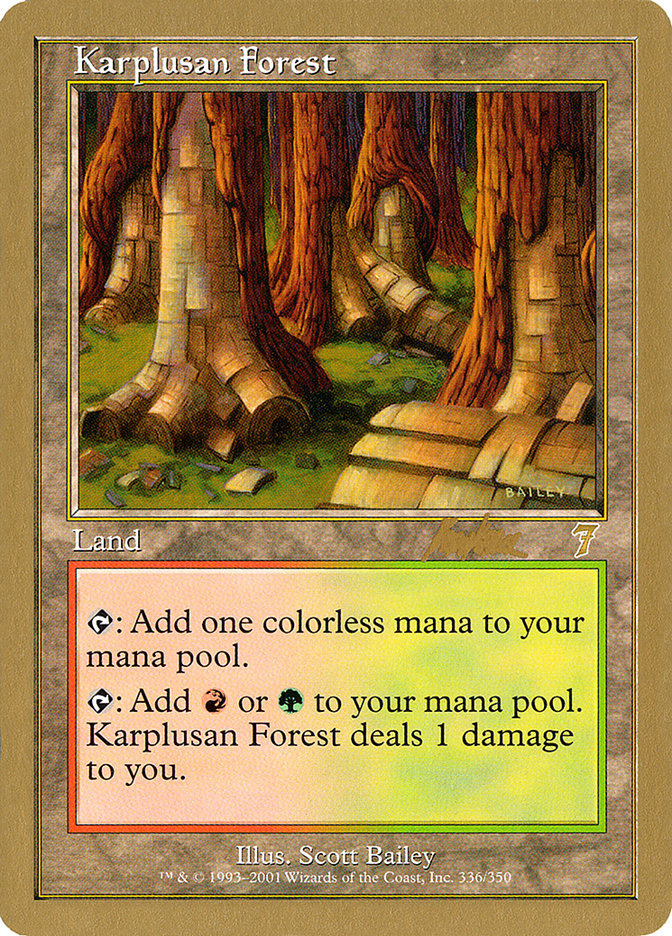 Karplusan Forest (Brian Kibler) [World Championship Decks 2002] | Rock City Comics