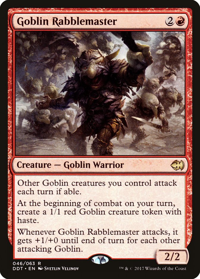 Goblin Rabblemaster [Duel Decks: Merfolk vs. Goblins] | Rock City Comics