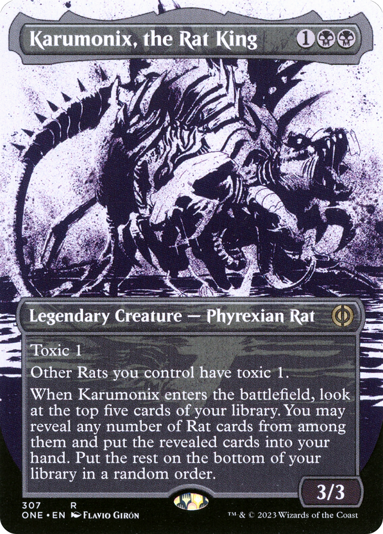 Karumonix, the Rat King (Borderless Ichor) [Phyrexia: All Will Be One] | Rock City Comics