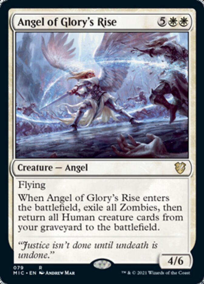 Angel of Glory's Rise [Innistrad: Midnight Hunt Commander] | Rock City Comics