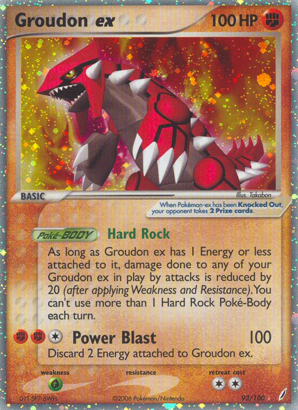 Groudon ex (93/100) [EX: Crystal Guardians] | Rock City Comics