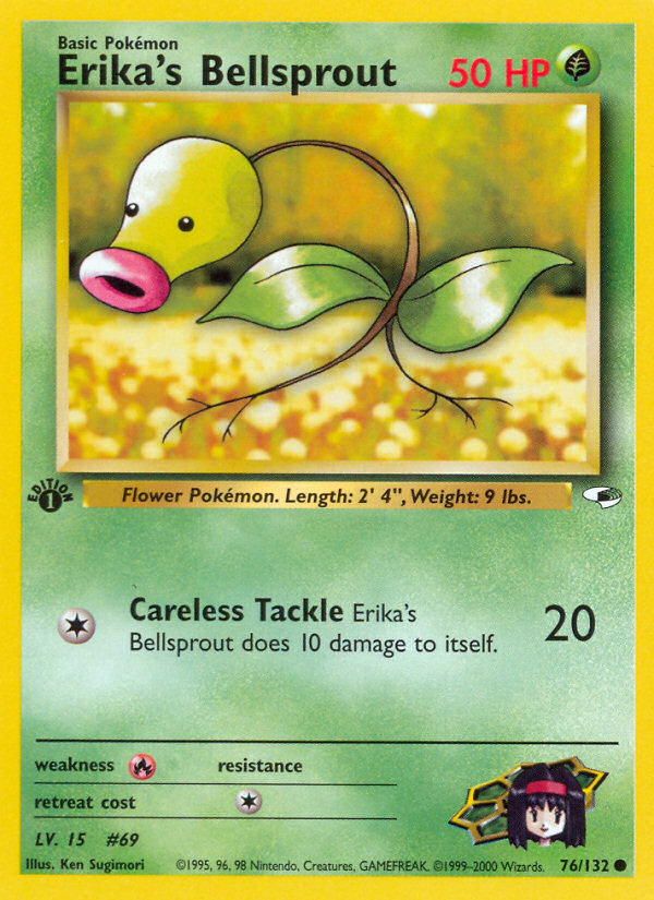 Erika's Bellsprout (76/132) [Gym Heroes 1st Edition] | Rock City Comics