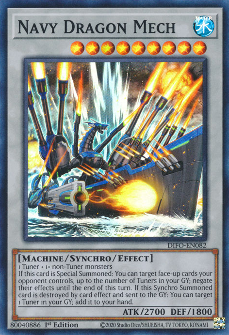 Navy Dragon Mech [DIFO-EN082] Super Rare | Rock City Comics