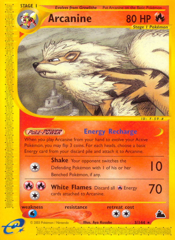 Arcanine (3/144) [Skyridge] | Rock City Comics