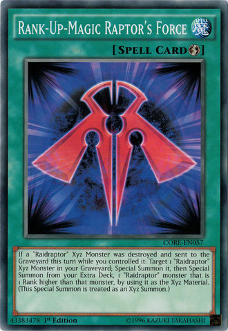 Rank-Up-Magic Raptor's Force [CORE-EN057] Common | Rock City Comics
