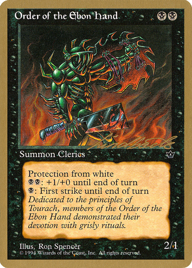 Order of the Ebon Hand (Spencer) (Leon Lindback) [Pro Tour Collector Set] | Rock City Comics