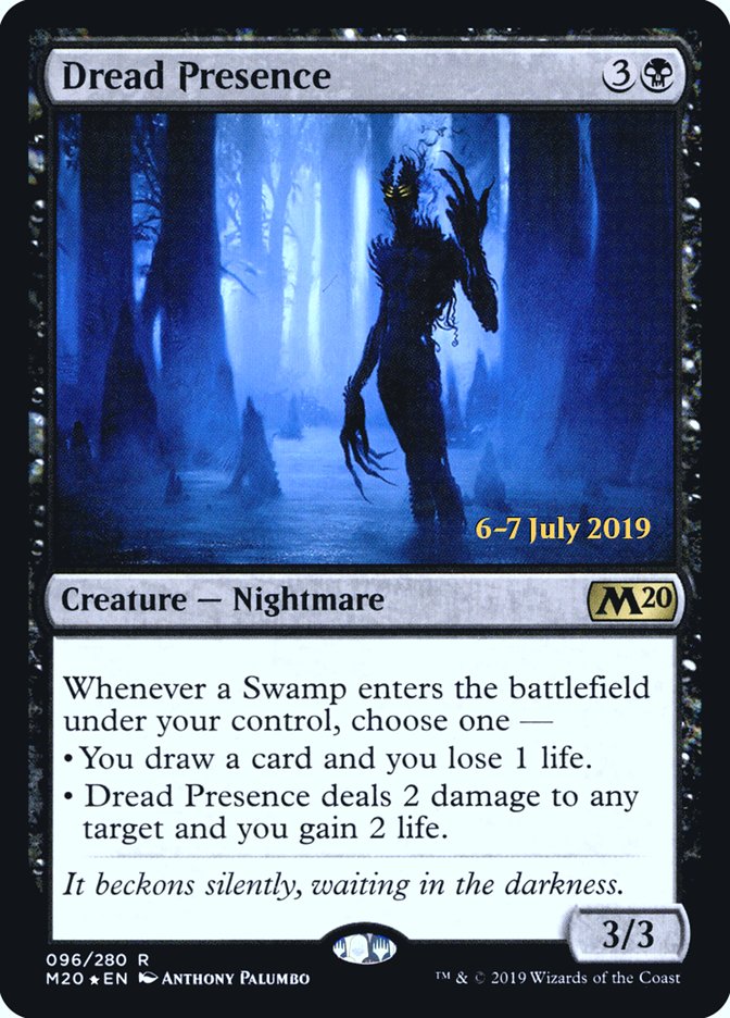 Dread Presence  [Core Set 2020 Prerelease Promos] | Rock City Comics