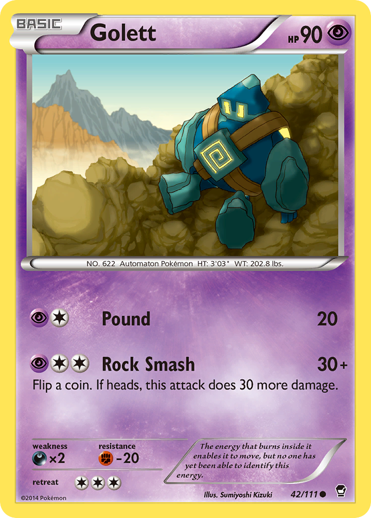 Golett (42/111) [XY: Furious Fists] | Rock City Comics