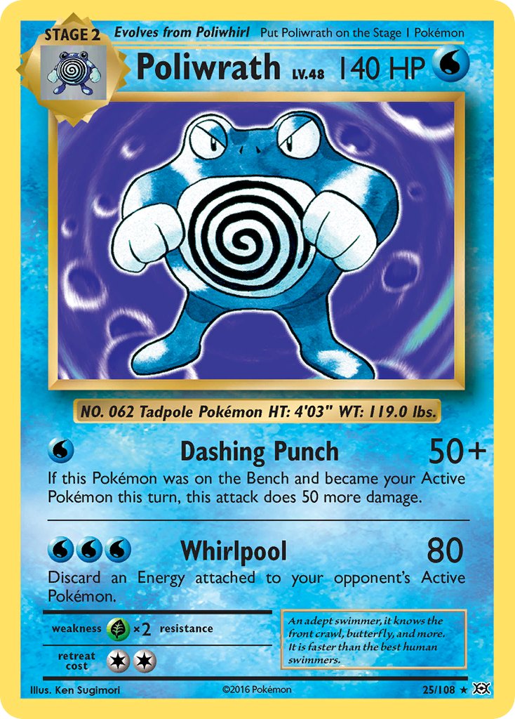 Poliwrath (25/108) (Theme Deck Exclusive) [XY: Evolutions] | Rock City Comics