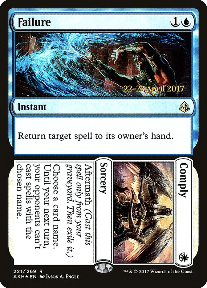 Failure // Comply  [Amonkhet Prerelease Promos] | Rock City Comics