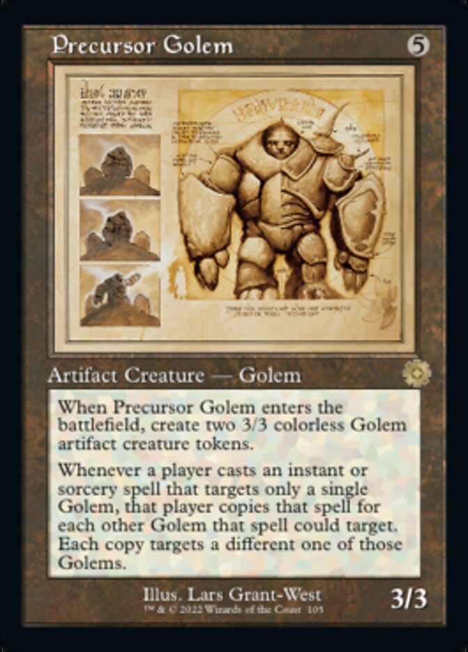 Precursor Golem (Retro Schematic) [The Brothers' War Retro Artifacts] | Rock City Comics