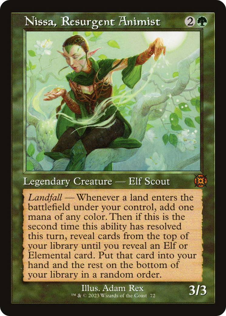 Nissa, Resurgent Animist (Retro) [March of the Machine: The Aftermath] | Rock City Comics