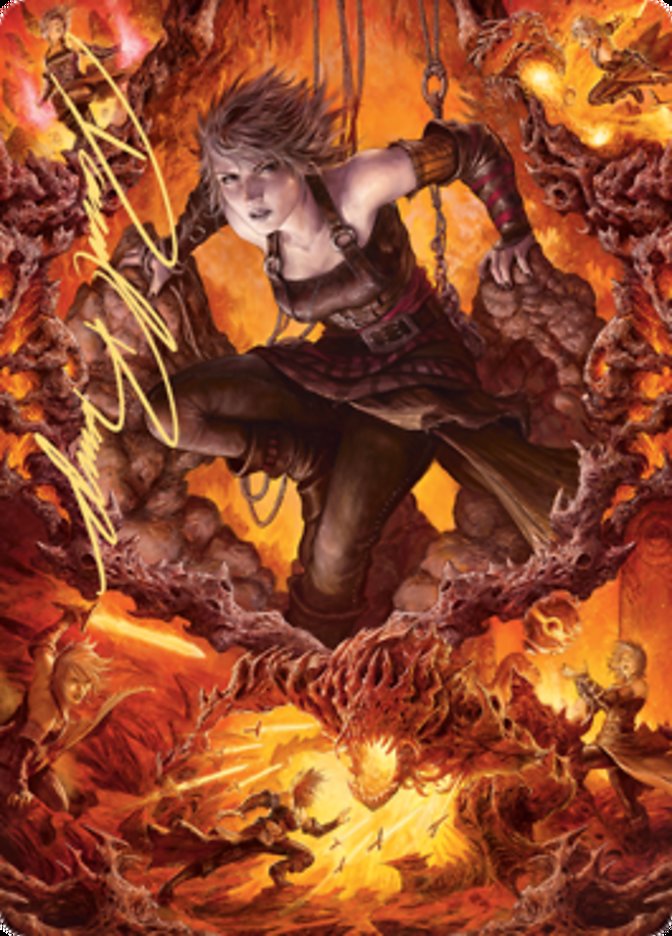 Nahiri, Heir of the Ancients 2 Art Card (Gold-Stamped Signature) [Zendikar Rising Art Series] | Rock City Comics