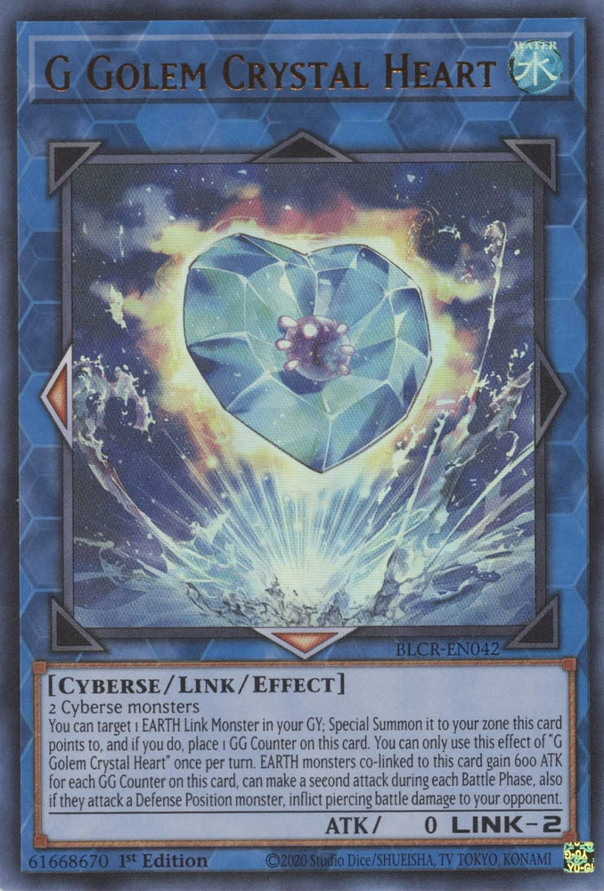 G Golem Crystal Heart [BLCR-EN042] Ultra Rare | Rock City Comics