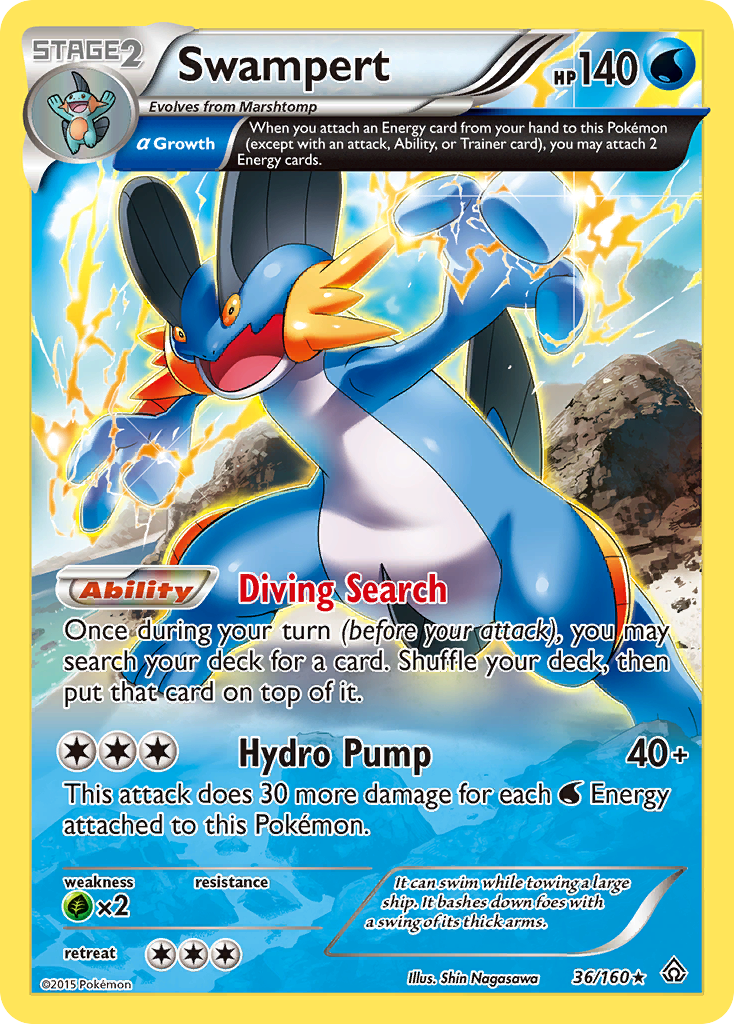 Swampert (36/160) [XY: Primal Clash] | Rock City Comics