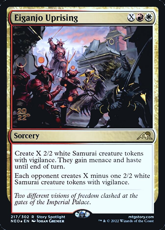 Eiganjo Uprising [Kamigawa: Neon Dynasty Prerelease Promos] | Rock City Comics