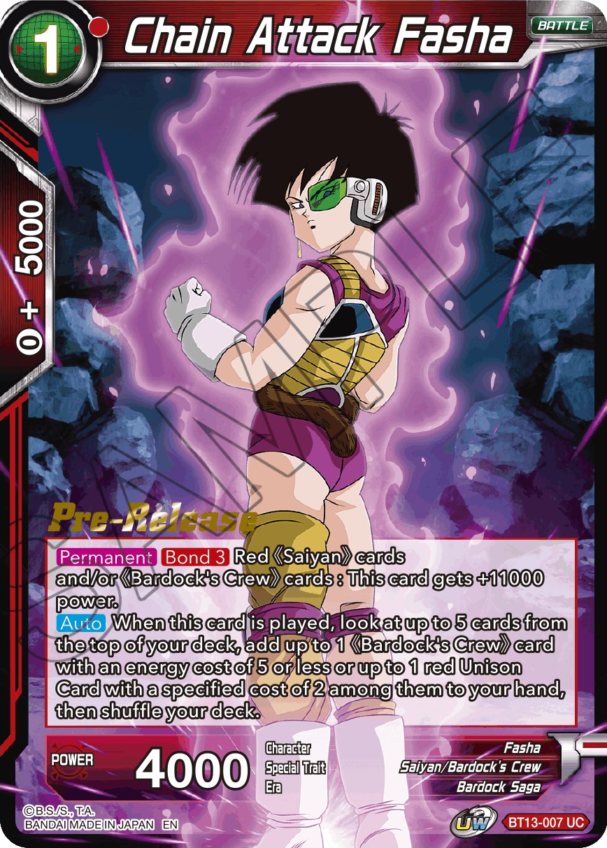 Chain Attack Fasha (BT13-007) [Supreme Rivalry Prerelease Promos] | Rock City Comics