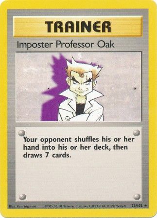 Imposter Professor Oak (73/102) [Base Set Unlimited] | Rock City Comics