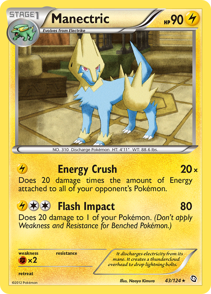 Manectric (43/124) [Black & White: Dragons Exalted] | Rock City Comics