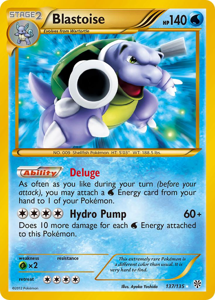 Blastoise (137/135) [Black & White: Plasma Storm] | Rock City Comics