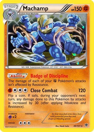 Machamp (49/101) (Cosmos Holo) [Black & White: Plasma Blast] | Rock City Comics