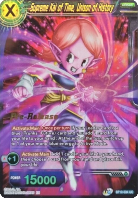 Supreme Kai of Time, Unison of History (BT10-034) [Rise of the Unison Warrior Prerelease Promos] | Rock City Comics