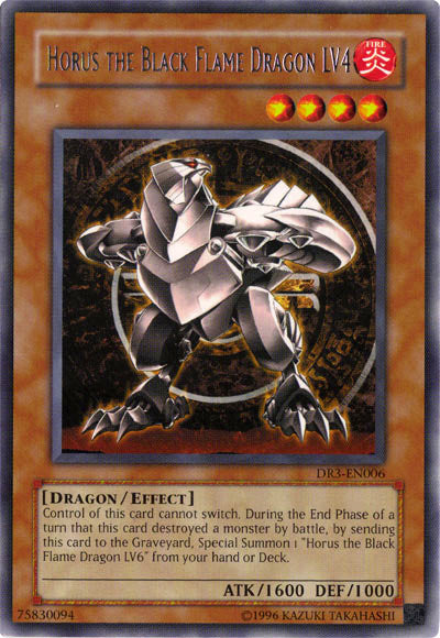 Horus the Black Flame Dragon LV4 [DR3-EN006] Rare | Rock City Comics