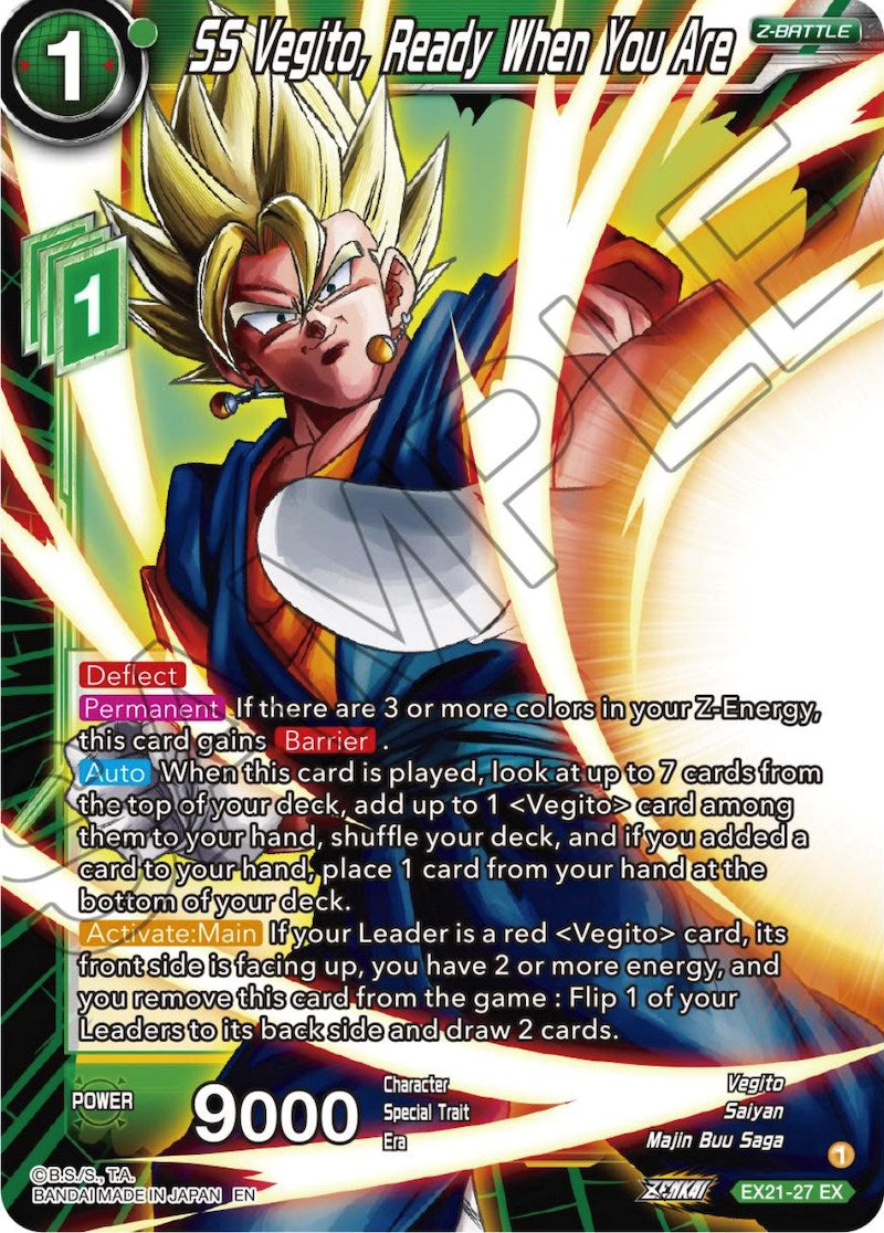 SS Vegito, Ready When You Are (EX21-27) [5th Anniversary Set] | Rock City Comics