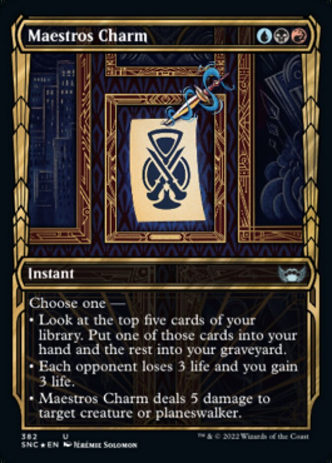 Maestros Charm (Showcase Golden Age Gilded Foil) [Streets of New Capenna] | Rock City Comics