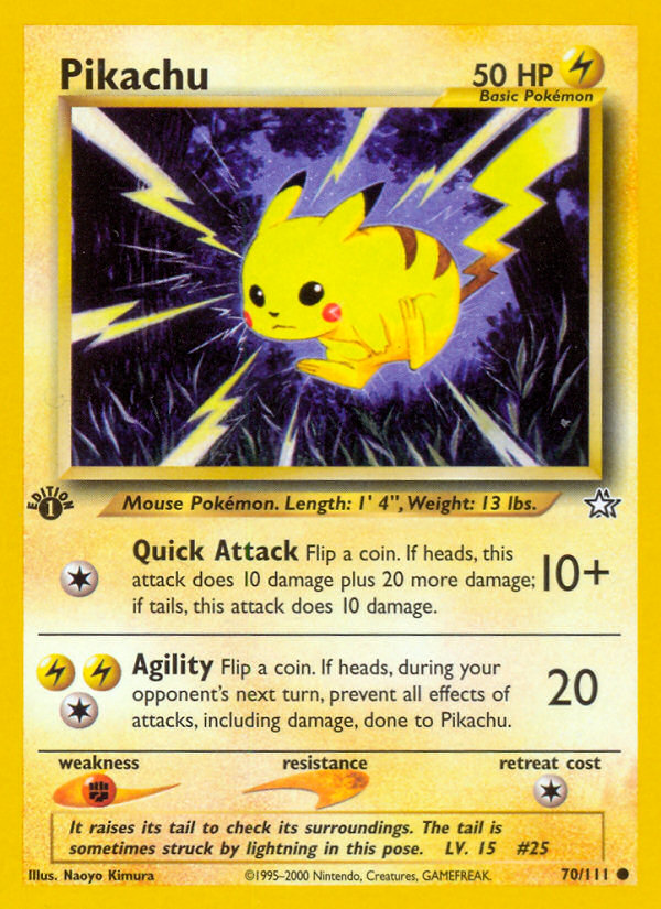 Pikachu (70/111) [Neo Genesis 1st Edition] | Rock City Comics