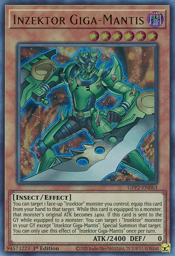 Inzektor Giga-Mantis [GFP2-EN063] Ultra Rare | Rock City Comics