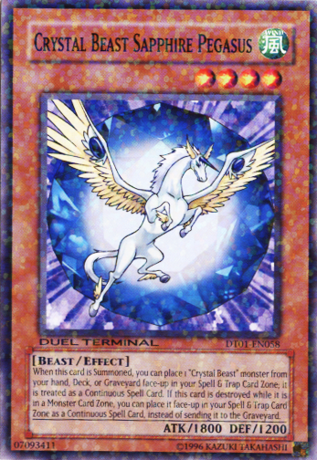 Crystal Beast Sapphire Pegasus [DT01-EN058] Common | Rock City Comics