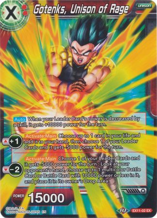 Gotenks, Unison of Rage [EX11-02] | Rock City Comics