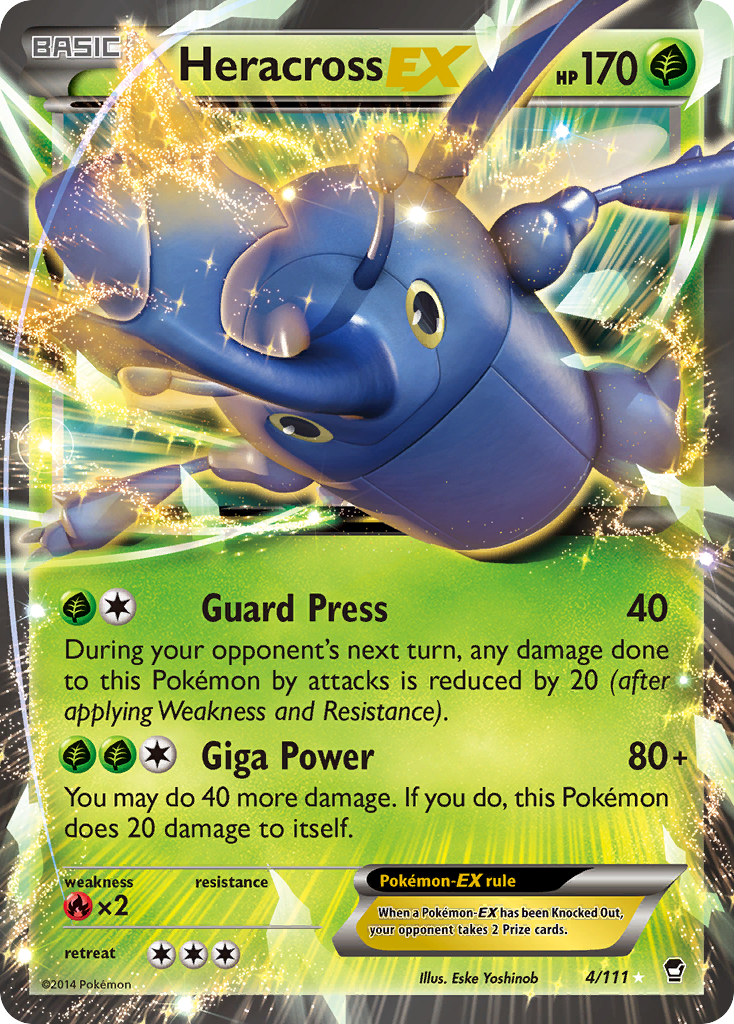 Heracross EX (4/111) [XY: Furious Fists] | Rock City Comics