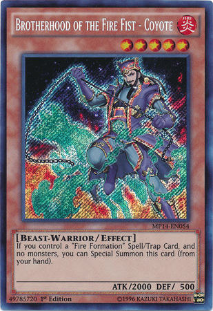 Brotherhood of the Fire Fist - Coyote [MP14-EN054] Secret Rare | Rock City Comics