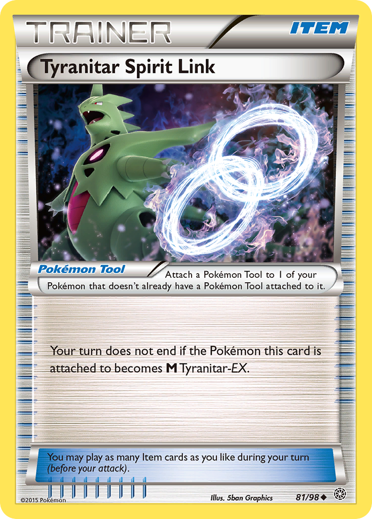 Tyranitar Spirit Link (81/98) [XY: Ancient Origins] | Rock City Comics