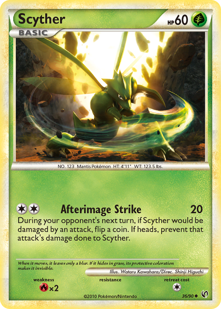 Scyther (36/90) [HeartGold & SoulSilver: Undaunted] | Rock City Comics